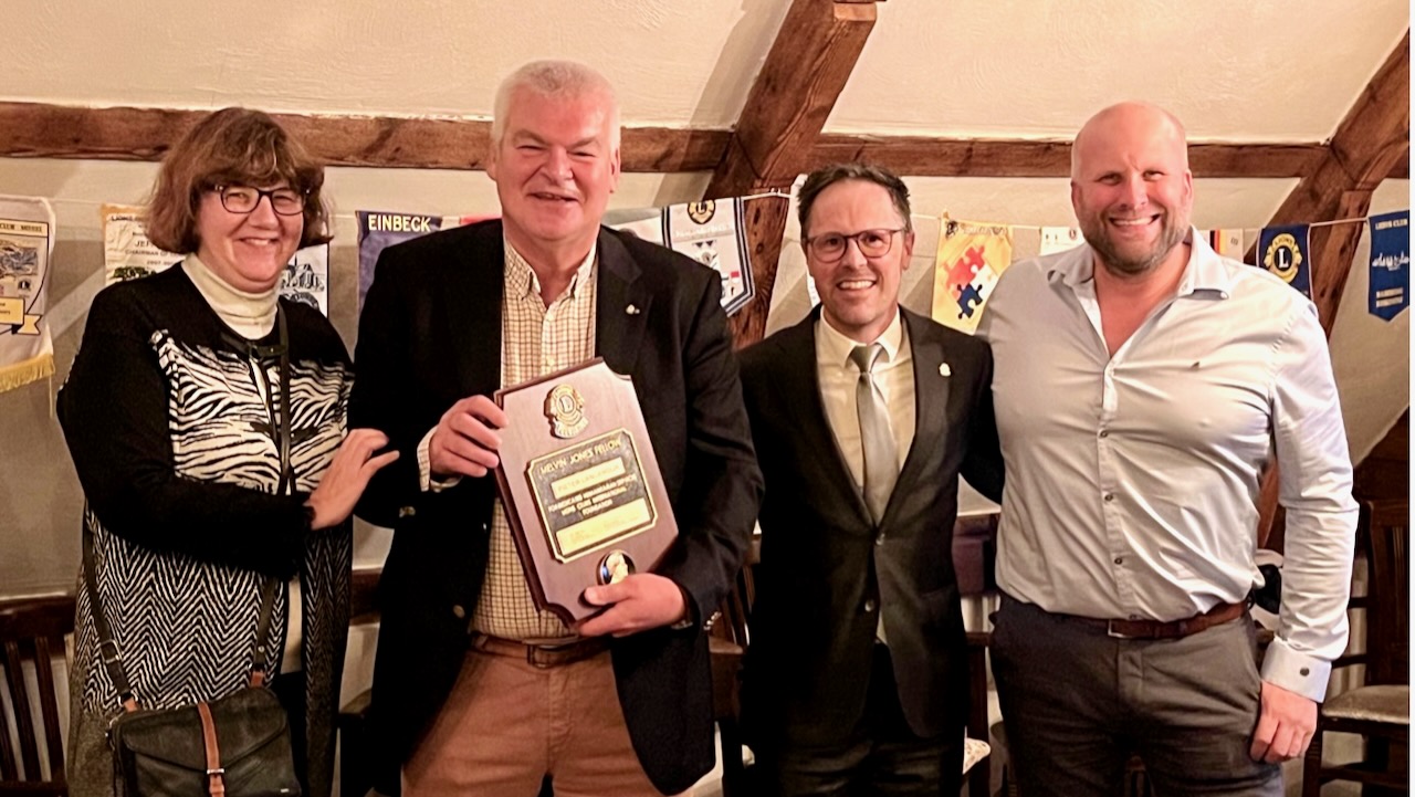 Lionsclub-lid Pieter Langendijk ontvangt prestigieuze onderscheiding