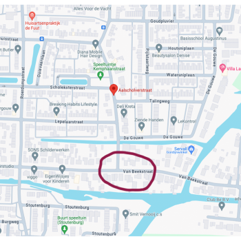 Van Beekstraat gestremd bij Aalscholversstraat op 30 november