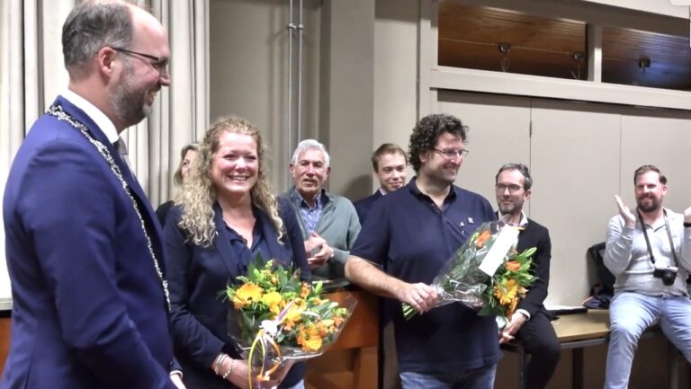 Zilveren zwanen voor Pierre Volders en Petra Mager van Amicitia