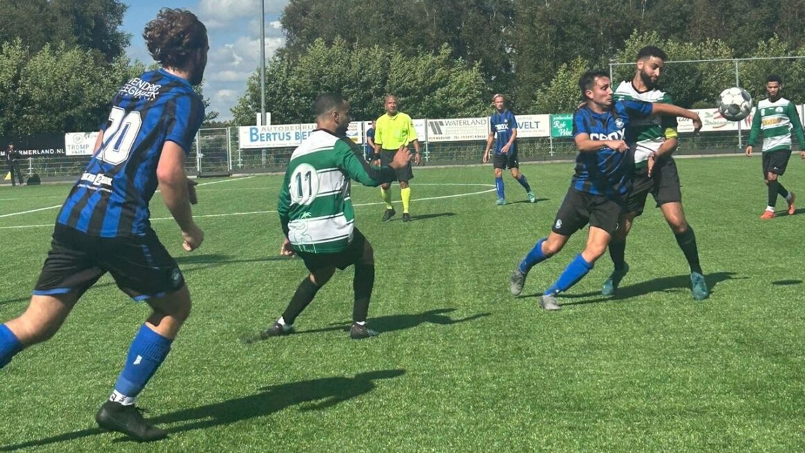 Spelmoment SC Purmerland - De Wherevogels Purmerland nog niet gereed voor het seizoen 2025/2026