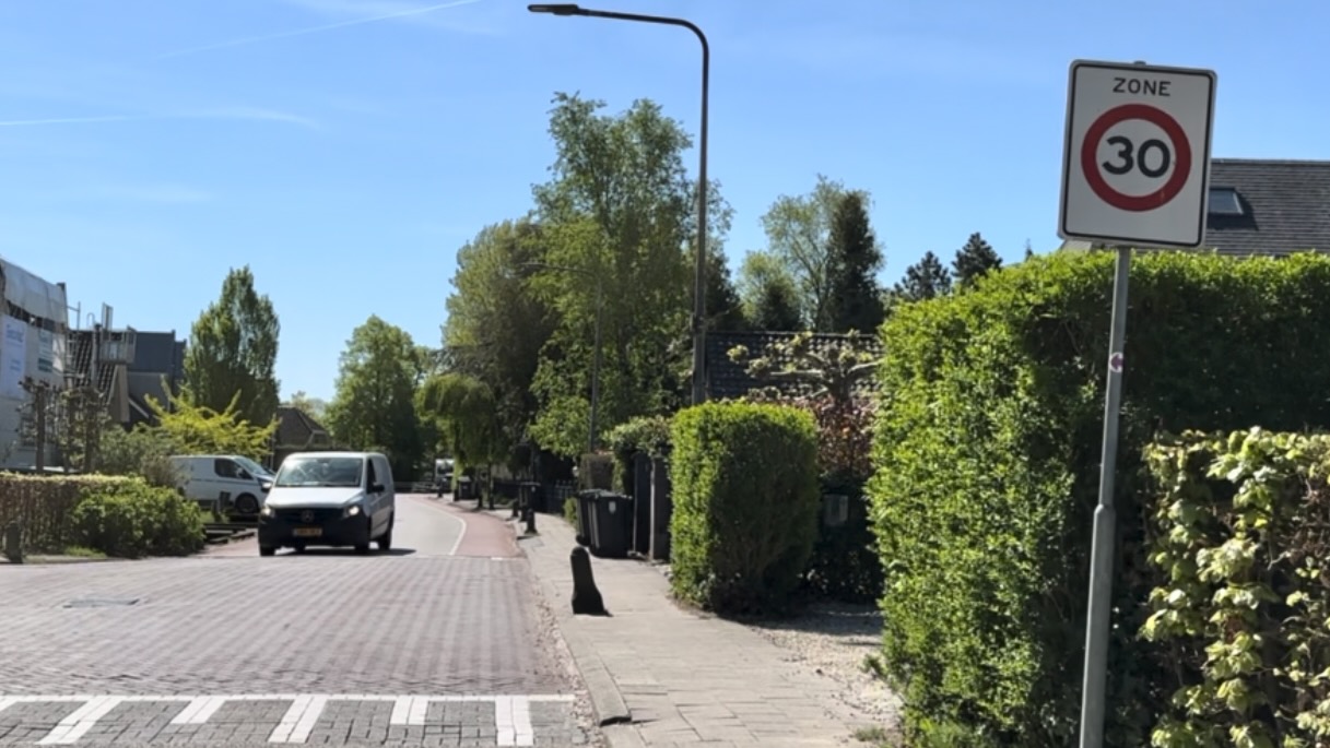 Delen van het ‘lint’ in Landsmeer naar 30 kilometer per uur
