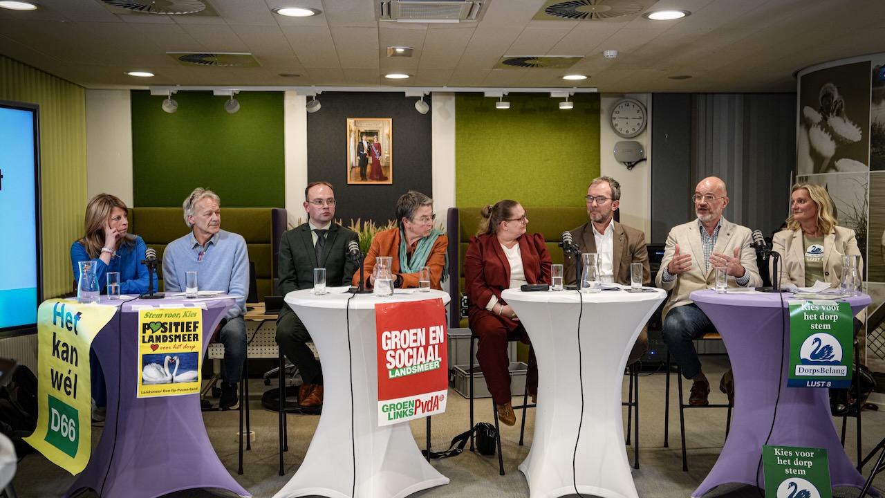 Live-uitzending lijsttrekkersdebat in Landsmeer verliep succesvol