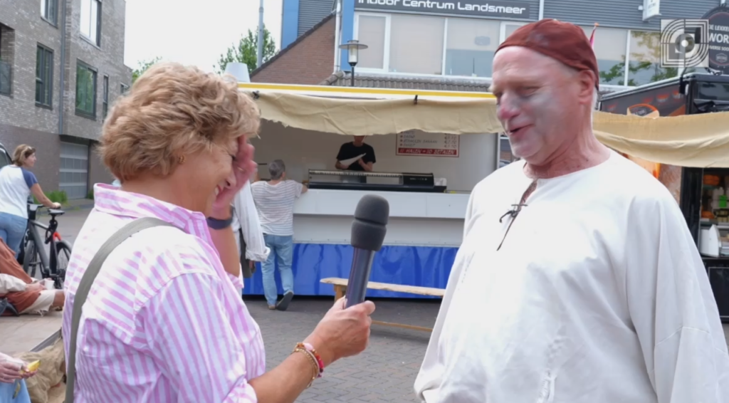 De markt en het winkelcentrum vieren Landsmeer700