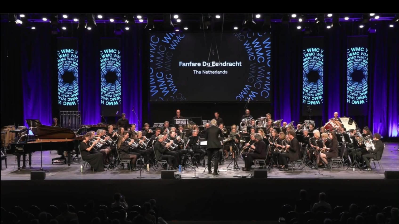 Zesde plaats voor Fanfare De Eendracht op Wereld Muziek Concours in Kerkrade